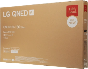Телевизор LED LG 50" 50QNED82A6B.ARUG черный титан 4K Ultra HD 60Hz DVB-T DVB-T2 DVB-C DVB-S DVB-S2 USB WiFi Smart TV - купить недорого с доставкой в интернет-магазине