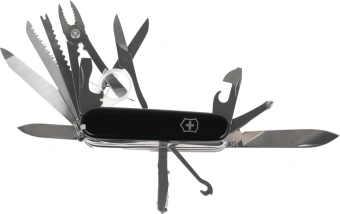 Нож перочинный Victorinox SwissChamp (1.6795.3) 91мм 33функц. черный карт.коробка - купить недорого с доставкой в интернет-магазине