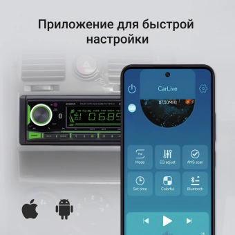 Автомагнитола Digma MCP-450 1DIN 2x45Вт v5.0 USB 2.0 AUX 4 ПДУ - купить недорого с доставкой в интернет-магазине
