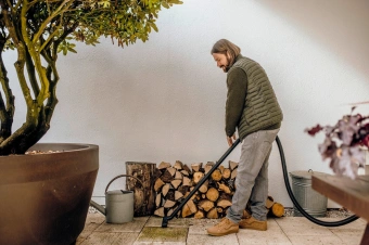 Строительный пылесос Karcher WD 3 V-17/4/20 1000Вт (уборка: сухая/влажная) желтый - купить недорого с доставкой в интернет-магазине