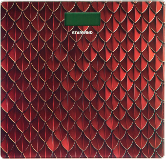 Весы напольные электронные Starwind SSP6035 макс.180кг рисунок/красный - купить недорого с доставкой в интернет-магазине