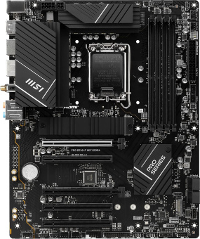 Материнская плата MSI PRO B760-P WIFI DDR4 Soc-1700 Intel B760 4xDDR4 ATX AC`97 8ch(7.1) 2.5Gg+HDMI+DP - купить недорого с доставкой в интернет-магазине