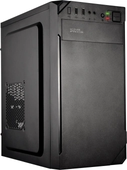 Корпус KingPrice KPCC-MN209 черный без БП mATX 1x80mm 2x120mm 2xUSB2.0 audio - купить недорого с доставкой в интернет-магазине