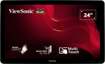 Монитор ViewSonic 23.6" TD2430 черный VA LED 16:9 HDMI M/M матовая 200cd 178гр/178гр 1920x1080 75Hz VGA DP FHD USB Touch 5.51кг - купить недорого с доставкой в интернет-магазине