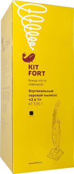 Пылесос паровой Kitfort КТ-535-1 1600Вт черный - купить недорого с доставкой в интернет-магазине