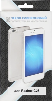 Чехол (клип-кейс) DF для Realme C25/C25s rmCase-07 прозрачный - купить недорого с доставкой в интернет-магазине