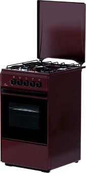 Плита Газовая Flama RG 2401 B коричневый (металлическая крышка) реш.сталь - купить недорого с доставкой в интернет-магазине