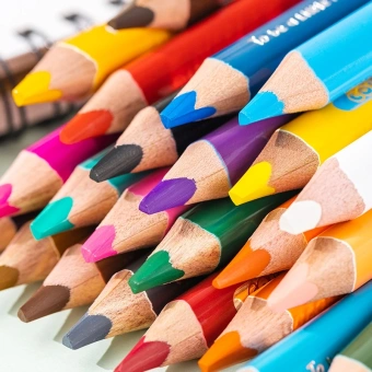Карандаши цв. Deli EC-134-12 Color Kids трехгран. ассорти 12цв. карт.кор. (12шт) 12 карандашей - купить недорого с доставкой в интернет-магазине