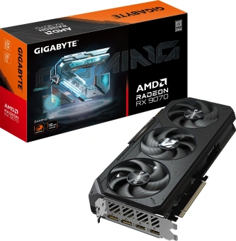 Видеокарта Gigabyte PCI-E 5.0 GV-R9070GAMING-16GD 1.0 AMD Radeon RX 9070 16Gb 256bit GDDR6 2520/20000 HDMIx2 DPx2 HDCP Ret - купить недорого с доставкой в интернет-магазине