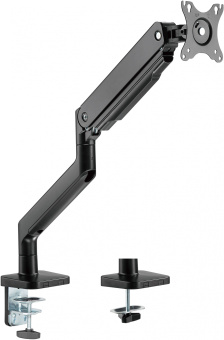 Кронштейн для мониторов Ultramounts UM730 черный 17"-45" макс.16кг крепление к столешнице поворот и наклон - купить недорого с доставкой в интернет-магазине