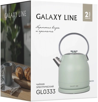 Чайник электрический Galaxy Line GL 0333 1.5л. 2200Вт мятный корпус: нерж.сталь (7010103330) - купить недорого с доставкой в интернет-магазине