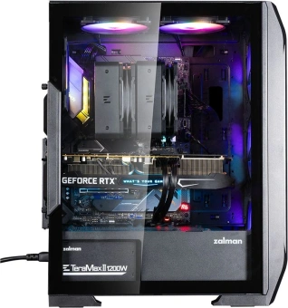 Корпус Zalman N7 Plus V2 черный без БП ATX 6x120mm 2xUSB2.0 1xUSB3.0 audio bott PSU - купить недорого с доставкой в интернет-магазине