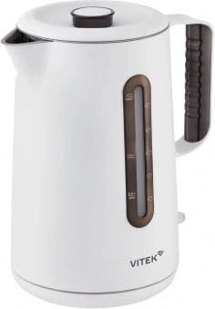 Чайник электрический Vitek VT-WK1094 1.7л. 2000Вт белый/черный корпус: металл/пластик - купить недорого с доставкой в интернет-магазине