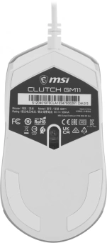 Мышь MSI Clutch GM11 белый оптическая 5000dpi USB 5but (S12-0401970-CLA) - купить недорого с доставкой в интернет-магазине