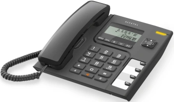 Телефон проводной Alcatel T56 черный - купить недорого с доставкой в интернет-магазине
