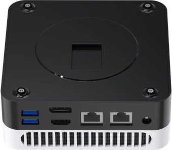 Неттоп Chuwi LarkBox X Core 3 100U (1.2) 16Gb SSD512Gb Graphics Windows 11 Pro 2xGbitEth WiFi BT 65W черный/белый - купить недорого с доставкой в интернет-магазине