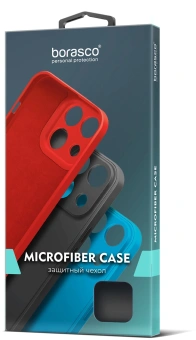 Чехол (клип-кейс) BoraSCO для Apple iPhone 16 Plus Microfiber Case черный (73687) - купить недорого с доставкой в интернет-магазине