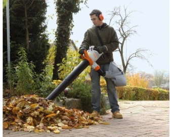 Воздуходувка Stihl SHE 81 1400Вт оранжевый/белый - купить недорого с доставкой в интернет-магазине