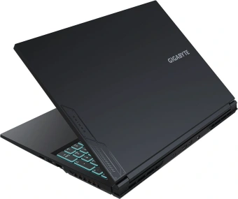 Ноутбук Gigabyte G6 Core i7 13620H 32Gb SSD512Gb NVIDIA GeForce RTX4060 8Gb 16" IPS FHD+ (1920x1200) FreeDOS black WiFi BT Cam (KF-H3KZ853KD/32) - купить недорого с доставкой в интернет-магазине