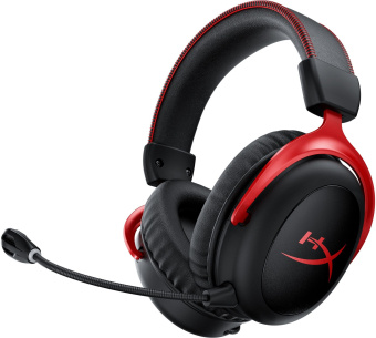 Наушники с микрофоном HyperX Cloud II (CL002) черный/красный мониторные Radio оголовье (4P5K4AA) - купить недорого с доставкой в интернет-магазине