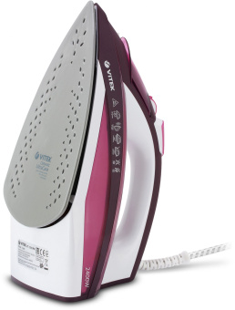 Утюг Vitek Luxure 1215-VT-03 2400Вт бордовый/белый - купить недорого с доставкой в интернет-магазине