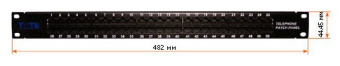 Патч-панель Lanmaster TWT-PP50TEL45 19" 1U 50xRJ45 кат.3 UTP - купить недорого с доставкой в интернет-магазине
