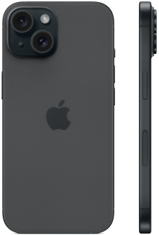 Смартфон Apple A3090 iPhone 15 256Gb черный моноблок 3G 4G 1Sim 6.1" 1179x2556 iOS 17 48Mpix 802.11 a/b/g/n/ac/ax NFC GPS GSM900/1800 Protect - купить недорого с доставкой в интернет-магазине