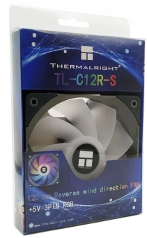 Вентилятор для корпуса Thermalright TL-C12R-S Reverse ARGB 120х120x25 черный 4-pin 25.6дБ Ret - купить недорого с доставкой в интернет-магазине