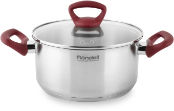 Кастрюля Rondell Heidi RDS-1114 4.8л. d=24см (с крышкой) стальной - купить недорого с доставкой в интернет-магазине