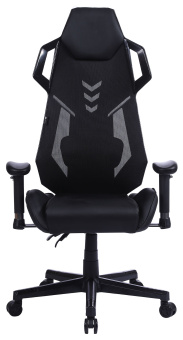 Кресло игровое Cactus CS-CHR-090BL черный эко.кожа/сетка крестов. нейлон - купить недорого с доставкой в интернет-магазине