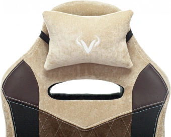 Кресло игровое Zombie VIKING 6 KNIGHT Fabric коричневый/бежевый с подголов. крестов. металл - купить недорого с доставкой в интернет-магазине