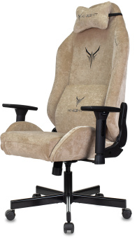 Кресло игровое Knight N1 Fabric бежевый Light-21 с подголов. крестов. металл - купить недорого с доставкой в интернет-магазине
