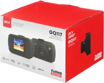 Видеорегистратор ACV GQ117 черный 2Mpix 1080x1920 1080p 120гр. Novatek 96220 - купить недорого с доставкой в интернет-магазине