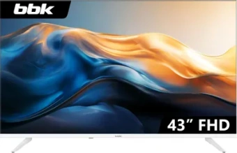 Телевизор LED BBK 42.5" 43LEM-1054/FTS2C (W) белый FULL HD 60Hz DVB-T2 DVB-C DVB-S2 USB (RUS) - купить недорого с доставкой в интернет-магазине