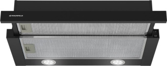 Вытяжка встраиваемая Maunfeld VS Fast 60 черный управление: кулисные переключатели (1 мотор) - купить недорого с доставкой в интернет-магазине