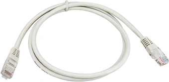 Патч-корд Rexant 18-1005 U/UTP не экранированный RJ-45 вил.-вилка RJ-45 кат.5E 2м серый ПВХ - купить недорого с доставкой в интернет-магазине