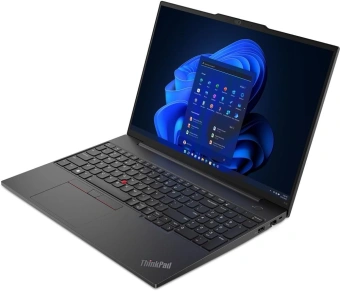 Ноутбук Lenovo ThinkPad E16 G2 Ryzen 7 7735HS 32Gb SSD512Gb AMD Radeon 680M 16" IPS WUXGA (1920x1200) Windows 11 Pro black WiFi BT Cam (21M5S0JK00_32G) - купить недорого с доставкой в интернет-магазине