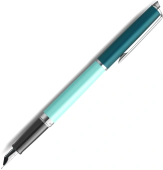 Ручка перьев. Waterman Hemisphere Colour Blocking (2190122) Green CT F сталь нержавеющая F син. черн. подар.кор. - купить недорого с доставкой в интернет-магазине