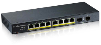 Коммутатор Zyxel GS1100-10HP-EU0102F 8x1Гбит/с 2SFP 8PoE+ 130W неуправляемый - купить недорого с доставкой в интернет-магазине