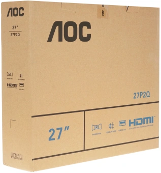 Монитор AOC 27" Professional 27P2Q черный IPS LED 16:9 DVI HDMI M/M матовая HAS Piv 250cd 178гр/178гр 1920x1080 75Hz VGA DP FHD USB 5.49кг - купить недорого с доставкой в интернет-магазине