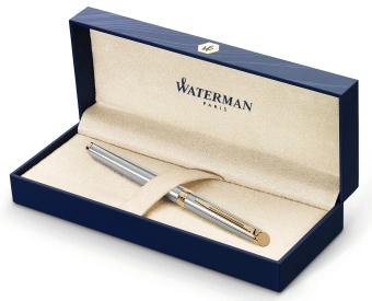 Ручка роллер Waterman Hemisphere (S0920350) Steel GT F черн. черн. подар.кор. - купить недорого с доставкой в интернет-магазине