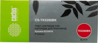 Картридж лазерный Cactus CS-TK5290BK TK-5290BK черный (17000стр.) для Kyocera Ecosys P7240cdn - купить недорого с доставкой в интернет-магазине