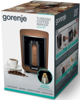 Кофеварка электрическая турка Gorenje ATCM730T 730Вт медный/черный - купить недорого с доставкой в интернет-магазине