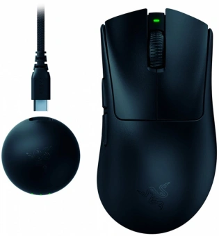 Мышь Razer DeathAdder V4 Pro черный оптическая 45000dpi беспров. USB 5but (RZ01-05330100-R3G1) - купить недорого с доставкой в интернет-магазине