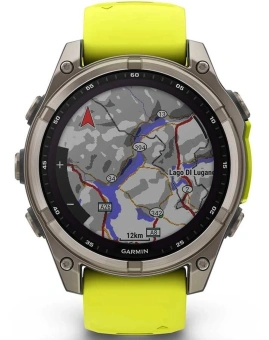 Смарт-часы Garmin Fenix 8 Solar 47мм 1.3" MIP корп.серебристый рем.желтый (010-02906-21) - купить недорого с доставкой в интернет-магазине