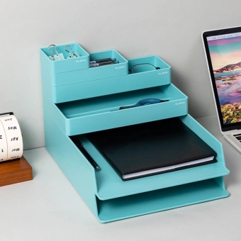 Органайзер настольный Deli ENS001GREEN Nusign зеленый пластик - купить недорого с доставкой в интернет-магазине