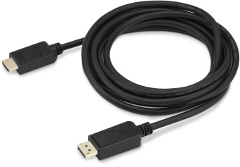 Кабель аудио-видео Buro v. 1.2 DisplayPort (m)/HDMI (m) 3м. позолоч.конт. черный (BHP DPP_HDMI-3) - купить недорого с доставкой в интернет-магазине