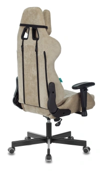 Кресло игровое Zombie VIKING KNIGHT Fabric песочный Light-21 с подголов. крестов. металл - купить недорого с доставкой в интернет-магазине