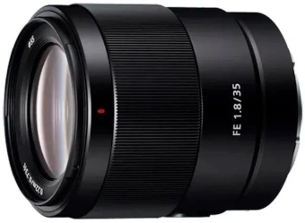 Объектив Sony FE (SEL35F18F) 35мм f/1.8 черный - купить недорого с доставкой в интернет-магазине
