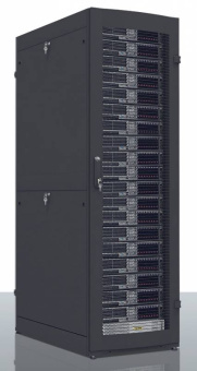 Шкаф серверный ЦМО (ШТК-СП-48.6.12-44АА-9005) напольный 48U 600x1190мм пер.дв.перфор. задн.дв.перфор. 2 бок.пан. направл.под закл.гайки 1350кг черный 890мм 150кг 180град. 2215мм IP20 сталь - купить недорого с доставкой в интернет-магазине